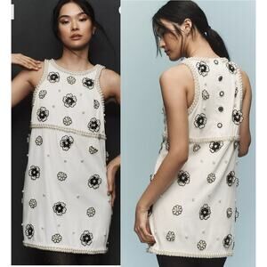 FLAW Maeve‎ 3D Embellished Shift Mini Dress size XL